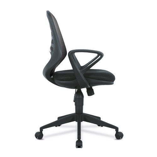 Lattice Mesh Operator Chair Black