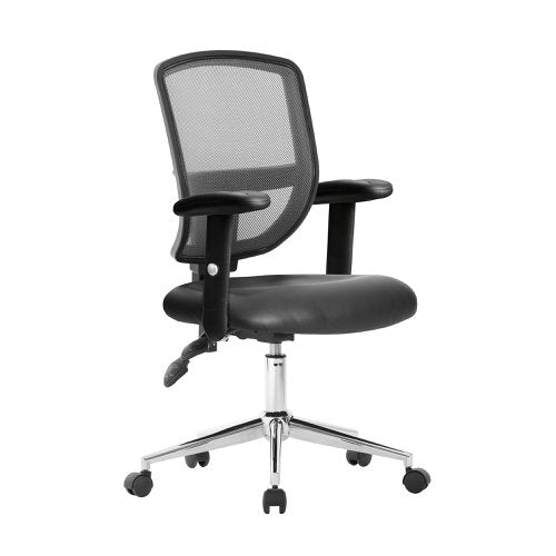 Nexus Hi Back Vinyl Ops Chair Black