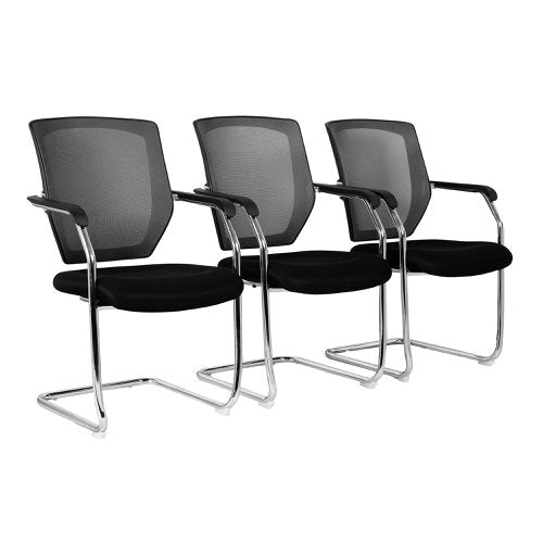 Nexus 2tone Mesh Visitor Chair BK