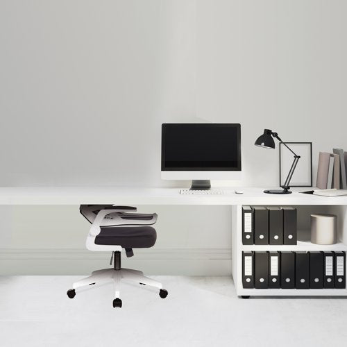 Oyster Mesh Chair With Folding Ams BK