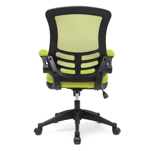 Luna HB GRN Mesh Ops Chair BK Shell