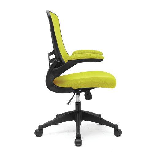 Luna HB GRN Mesh Ops Chair BK Shell