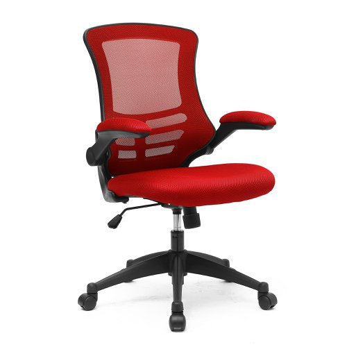 Luna HB RD Mesh Ops Chair BK Shell