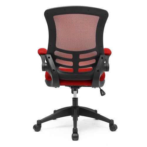 Luna HB RD Mesh Ops Chair BK Shell