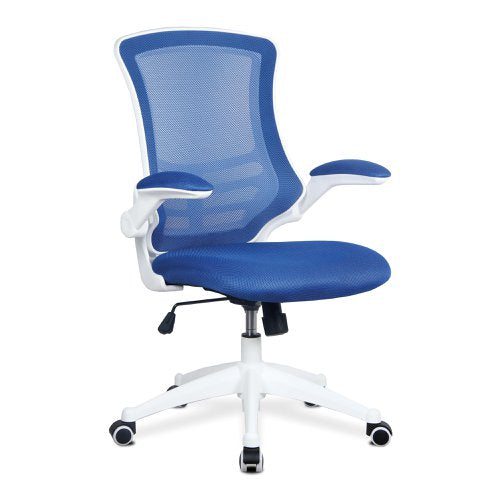 Luna HB BL Mesh Ops Chair WH Shell