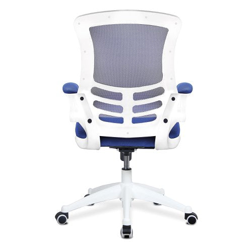 Luna HB BL Mesh Ops Chair WH Shell