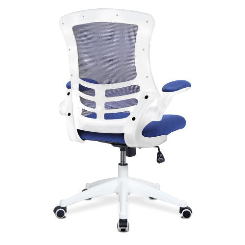 Luna HB BL Mesh Ops Chair WH Shell