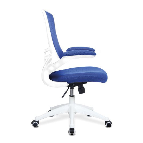 Luna HB BL Mesh Ops Chair WH Shell