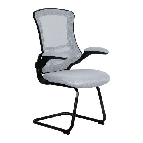 Luna HB GY Mesh VisitorChair BK Shell