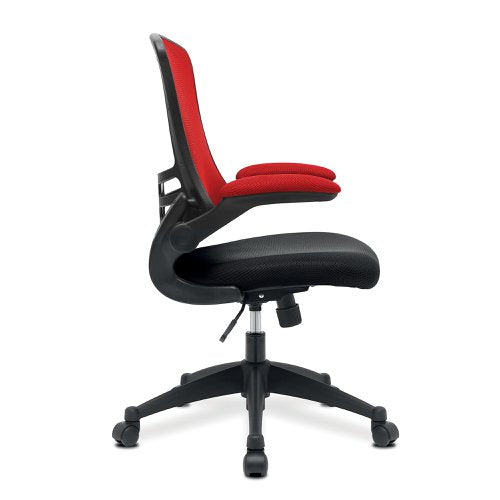 Luna 2tone HB Mesh Ops Chair RDBK