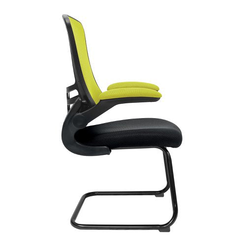 Luna GRNBK Mesh VisitorChair BK Shell