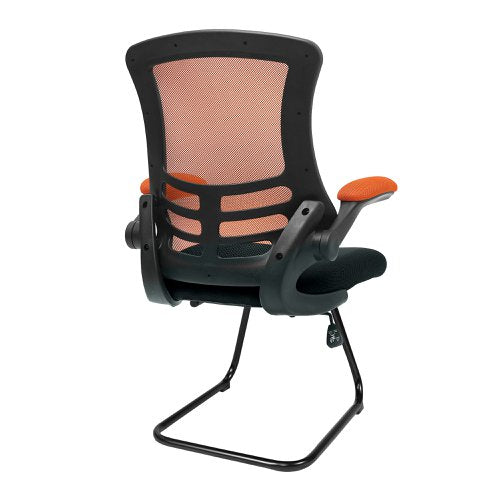 Luna ORGBK Mesh VisitorChair BK Shell