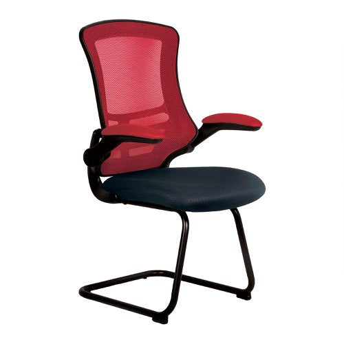 Luna RDBK Mesh VisitorChair BK Shell
