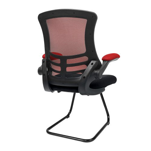 Luna RDBK Mesh VisitorChair BK Shell