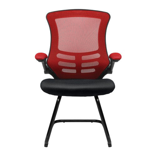 Luna RDBK Mesh VisitorChair BK Shell