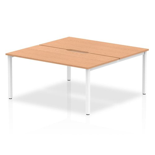 Evolve Plus 1600mm 2P Desk OK WH