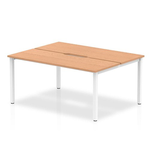 Evolve Plus 1200mm 2P Desk OK WH