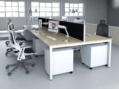 Evolve Plus 1200mm 6P Desk MP WH
