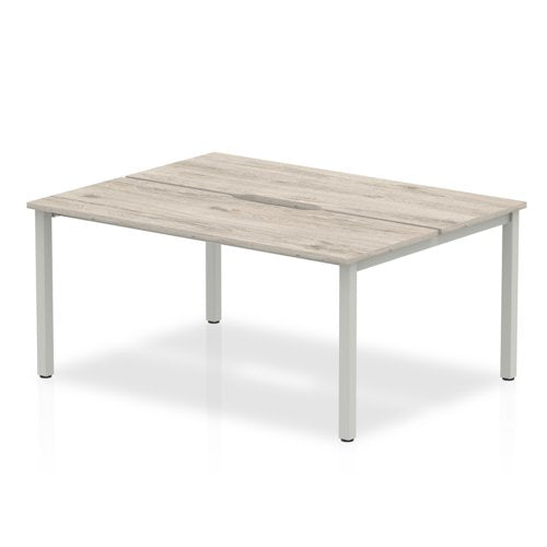 Evolve 1400 B2B 2P Desk G Oak SL Frm