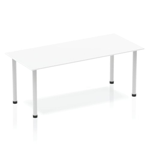 Impulse 1800mm Table White SL Leg