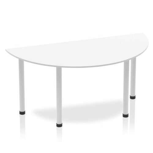 Impulse 1600 Semi Desk White SL Leg