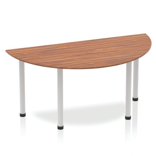 Impulse 1600 Semi Desk Walnut SL Leg