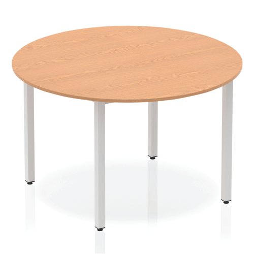 Impulse 1200 Circle Tbl Oak SL Leg