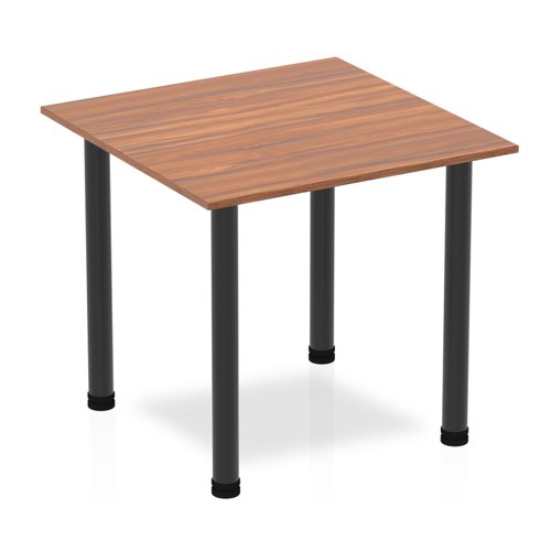 Impulse 800 Sq Tbl Walnut BK Leg