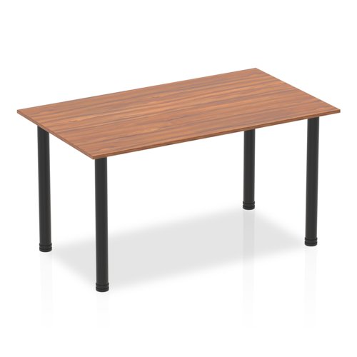 Impulse 1400 Table Walnut BK Leg