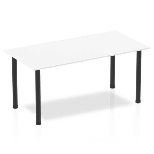 Impulse 1600 Table White BK Leg