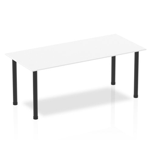 Impulse 1800 Table White BK Leg