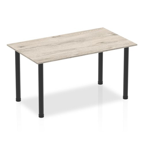 Impulse 1400 Tbl Grey Oak BK Leg