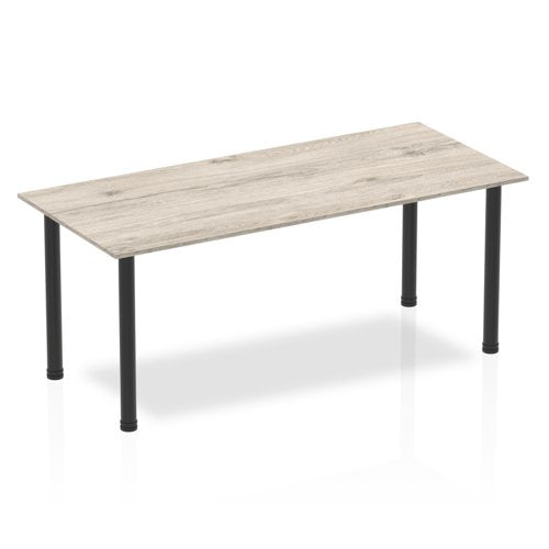 Impulse 1800 Tbl Grey Oak BK Leg