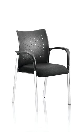 Academy Visitor Chair Black wArms