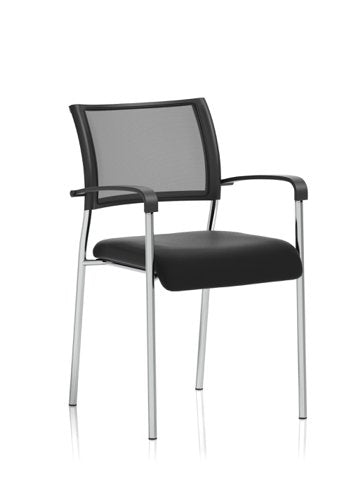 Brunswick Vis Chair BK CH Arms