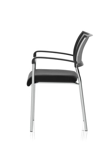 Brunswick Vis Chair BK CH Arms