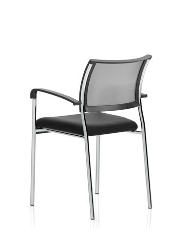 Brunswick Vis Chair BK CH Arms