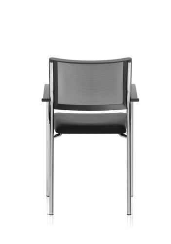 Brunswick Vis Chair BK CH Arms