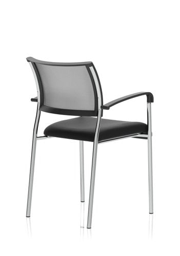 Brunswick Vis Chair BK CH Arms