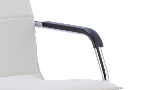Echo Cantilever Chair Leather WH