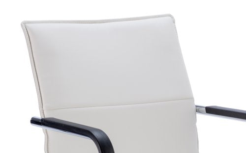 Echo Cantilever Chair Leather WH