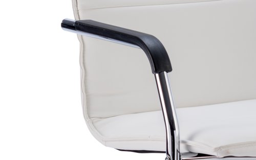 Echo Cantilever Chair Leather WH