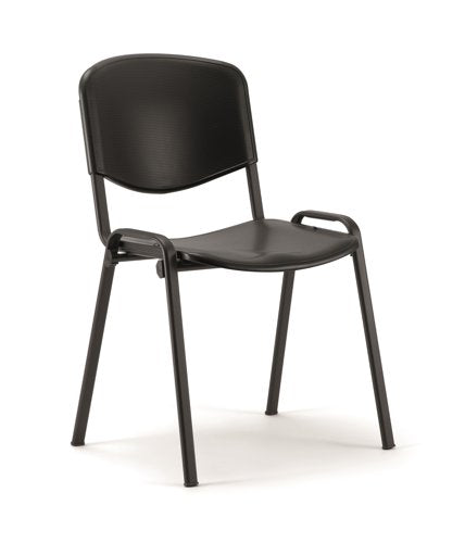 ISO Stack Chair BK Poly BK Frame