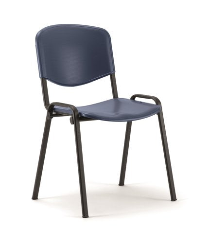 ISO Stack Chair BL Poly BK Frame