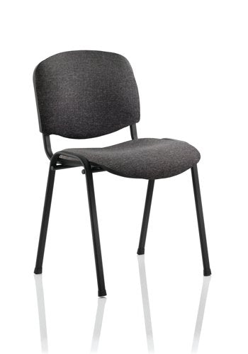 ISO Stack Chair Char Fabric BK Frame