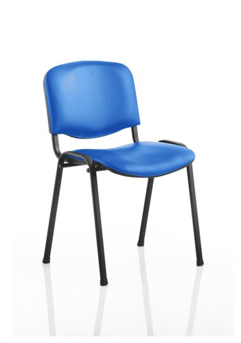 ISO Stack Chair BL Vinyl BK Frame