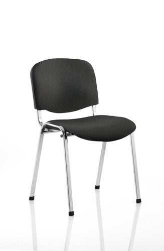 ISO Stack Chair BK Fabric CH Frame