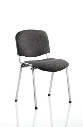 ISO Stack Chair Char Fabric CH Frame