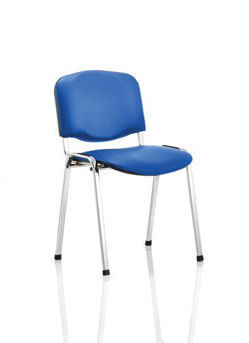 ISO Stack Chair BL Vinyl CH Frame