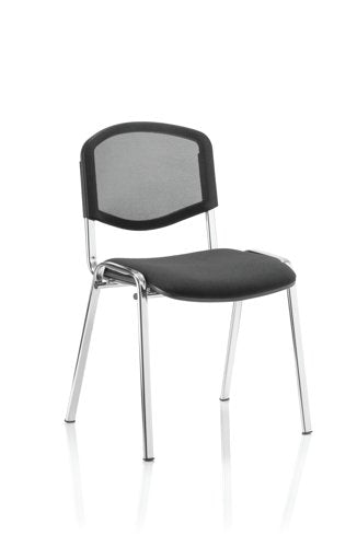 ISO Stack Chair BK Mesh CH Frame